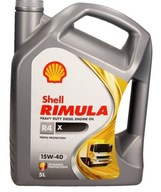 SHELL OIL 15W40 5L RIMULA R4 X / E7 / CI-4 / MAN