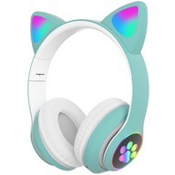 Bluetooth 5.0 FM microSD LED slúchadlá do uší pre mačky