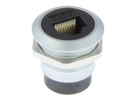 VSTAVANÁ ZÁSUVKA RJ45 CAT6 PANEL STRIEBORNÝ KRUH VSTAVANÁ ZÁSUVKA RJ45 CAT6 PANEL STRIEBORNÝ KRUH