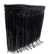 Flitrové tanečné strapce ČIERNA 20cm 1m 14445 Flitrové tanečné strapce ČIERNA 20cm 1m 14445