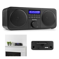 FM DAB stereo digitálne rádio + budík čierny Audizio FM DAB stereo digitálne rádio + budík čierny Audizio