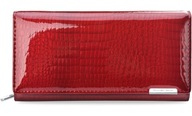 Peňaženka Jennifer Jones, prírodná lakovaná koža RFID 5288-2 Croco Red