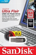 SanDisk Ultra Flair Pendrive 64 GB - Zielona Góra - SanDisk Ultra Flair Pendrive 64 GB - Zielona Góra -