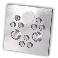 Osvetlenie schodiska s LED pohybovým senzorom, svietidlo INOX CRYSTAL Osvetlenie schodiska s LED pohybovým senzorom, svietidlo INOX CRYSTAL