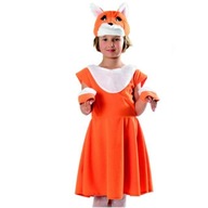 FOX OUTFIT červená líška šaty LISICZKA ples 110/116