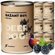 Jeleň pes BAŽANT S BLACKBERRY mokré krmivo pre psov, konzerva, 400 G PREMIUM, 84% MÄSO Jeleň pes BAŽANT S BLACKBERRY mokré krmivo pre psov, konzerva, 400 G PREMIUM, 84% MÄSO