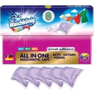 Waschkonig, nemecké COLOR kapsule na prací prášok, 30 kusov