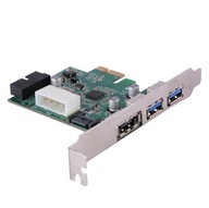 PCI-E radič 1x - 2x USB3.0 + eSATAp + 19PIN