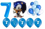 Sada Sonic Balloons Banner 7 narodeninových dekorácií Sada Sonic Balloons Banner 7 narodeninových dekorácií