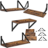 SÚPRAVA 3 VINTAGE NÁSTENNÝCH POLIC RUSTIKÁLNE ZÁVESNÉ PODKROVIE RETRO SET SÚPRAVA 3 VINTAGE NÁSTENNÝCH POLIC RUSTIKÁLNE ZÁVESNÉ PODKROVIE RETRO SET