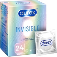 Durex INVISIBLE SUPERTHIN kondómy, jemné SUPERTHIN, 24 ks.