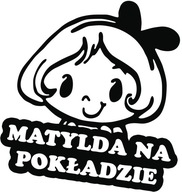 Samolepka MATYLDA V AUTE 18x15 farieb Samolepka MATYLDA V AUTE 18x15 farieb