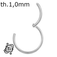 TITÁNOVÁ NÁUŠNICE CLICKER PRSTEŇ 1,0/10 mm TITÁNOVÁ NÁUŠNICE CLICKER PRSTEŇ 1,0/10 mm