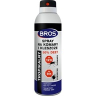 Bros Spray na komáre a kliešte 50% DEET 180ml