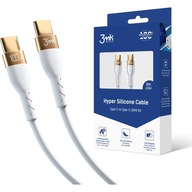 Nabíjací kábel USB-C na USB-C, 100W, 2m, 5A, 3mk Nabíjací kábel USB-C na USB-C, 100W, 2m, 5A, 3mk