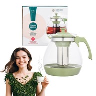 Altom Design Aroma sklenený nálevník na čaj a kávu, zelený, 1,6 l Altom Design Aroma sklenený nálevník na čaj a kávu, zelený, 1,6 l