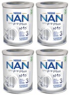 4x NAN 3 Optipro Plus upravené mlieko 800g