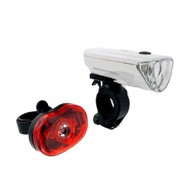 SET XC LED SVETLÁ NA BICYKEL, BIELY SET XC LED SVETLÁ NA BICYKEL, BIELY