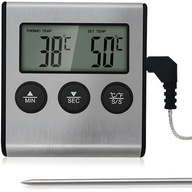 TEPLOMER TERMOSTAT ČASOVAČ PRE ELEKTRONICKÚ GRILOVÚ SONDU NA MÄSO V ÚDIERNI TEPLOMER TERMOSTAT ČASOVAČ PRE ELEKTRONICKÚ GRILOVÚ SONDU NA MÄSO V ÚDIERNI