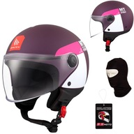Prilba MT STREET S INBOARD PURPLE/WHITE fialová ružová biela ZDARMA Prilba MT STREET S INBOARD PURPLE/WHITE fialová ružová biela ZDARMA