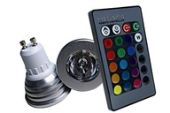 2x FAREBNÉ GU10 RGB LED ŽIAROVKY S HALOGÉNOVÝM DIAĽKOVÝM OVLÁDANÍM 2x FAREBNÉ GU10 RGB LED ŽIAROVKY S HALOGÉNOVÝM DIAĽKOVÝM OVLÁDANÍM