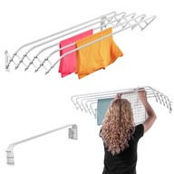 KÚPEĽŇOVÝ SKLÁPACÍ SUŠIČ PRÁDLA, HARMONICKÝ, 100 cm, NÁSTENNÝ KÚPEĽŇOVÝ SKLÁPACÍ SUŠIČ PRÁDLA, HARMONICKÝ, 100 cm, NÁSTENNÝ