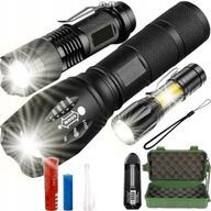 SET 3x TAKTICKÁ BATERKA CREE XM-L T6 Q5 COB SET 3x TAKTICKÁ BATERKA CREE XM-L T6 Q5 COB