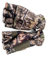 Poľovnícke rukavice, s chlopňou, lesná kamufláž - palčiaky M