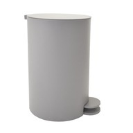 Kúpeľňový odpadkový kôš 3 l s gombíkom a klapkou, šedá protišmyková