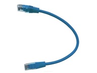 POČÍTAČOVÝ KÁBEL UTP RJ45 kábel 5e 25cm modrý
