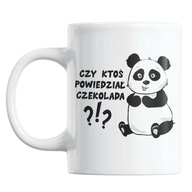 Vtipný tip na čokoládový hrnček s pandou Vtipný tip na čokoládový hrnček s pandou