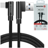 SWISSTEN Uhlový USB - USB-C nabíjací kábel 1,2 m SWISSTEN Uhlový USB - USB-C nabíjací kábel 1,2 m