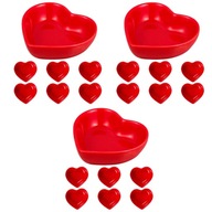 Miska na omáčku Love Heart Podnos na taniere 18 ks