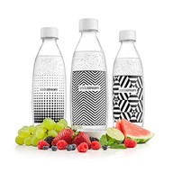 Fľaša Fuse Black&White pre karbonizátor SodaStream - sada 3 kusov