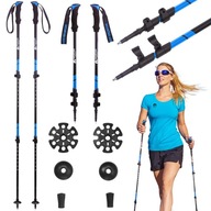 TREKINGOVÉ PALICE SKLADACIE HORSKÉ PALICE NASTAVITEĽNÉ SET NORDIC WALKING 2X TREKINGOVÉ PALICE SKLADACIE HORSKÉ PALICE NASTAVITEĽNÉ SET NORDIC WALKING 2X