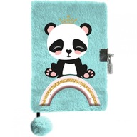 PLYŠOVÝ DENNÍK MEDVEĎA PANDA PRE DIEVČATKO DETSKÉHO CHLAPKA S KĽÚČOM PLYŠOVÝ DENNÍK MEDVEĎA PANDA PRE DIEVČATKO DETSKÉHO CHLAPKA S KĽÚČOM