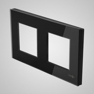 2-dielny čierny sklenený rám TouchMe TM716B