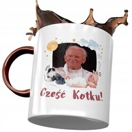 Bordový hrnček John Paul II Pope Mem ako darček Bordový hrnček John Paul II Pope Mem ako darček