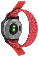 Nylonový červený remienok Garmin Venu Fenix 5 6 7 22 mm Nylonový červený remienok Garmin Venu Fenix 5 6 7 22 mm