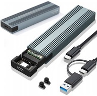 Adaptér krytu jednotky M.2 NVME NGFF SSD USB C 3.1