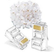 50 x RJ45 8P8C ZLATÁ PLATnička RJ45 INTERNETOVÁ ZÁSTR 50 x RJ45 8P8C ZLATÁ PLATnička RJ45 INTERNETOVÁ ZÁSTR