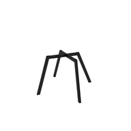 Moderný kovový rám podkrovnej stoličky v čiernej farbe