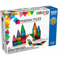 100 ks. Číre farebné magnetické bloky Magna-Tiles