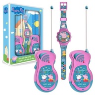 Súprava vysielačiek PEPPA PIG 80m + hodinky Súprava vysielačiek PEPPA PIG 80m + hodinky