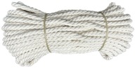 Plachetnícka konštrukcia Bavlnené lano Kučeravá prírodná šnúra 8mm 25m