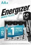 4X Batéria LR6 ENERGIZER MAX PLUS B4 1,5V Alkal