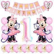 VEĽKÁ SADA NARODENINOVÝCH BALÓNOV MINNIE MOUSE 1 ROK 1. NARODENINY 24 ks. VEĽKÁ SADA NARODENINOVÝCH BALÓNOV MINNIE MOUSE 1 ROK 1. NARODENINY 24 ks.