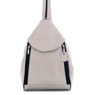 Šedá dámska kabelka na batoh 2v1 Kožená Urban Elegant Belveder Rene07 Šedá dámska kabelka na batoh 2v1 Kožená Urban Elegant Belveder Rene07