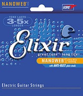 Elixir Nanoweb Light 10-46 Electric struny Elixir Nanoweb Light 10-46 Electric struny