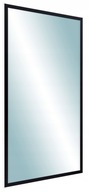 Rámové zrkadlo 120x70 úzky rám čierne moderné